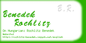 benedek rochlitz business card